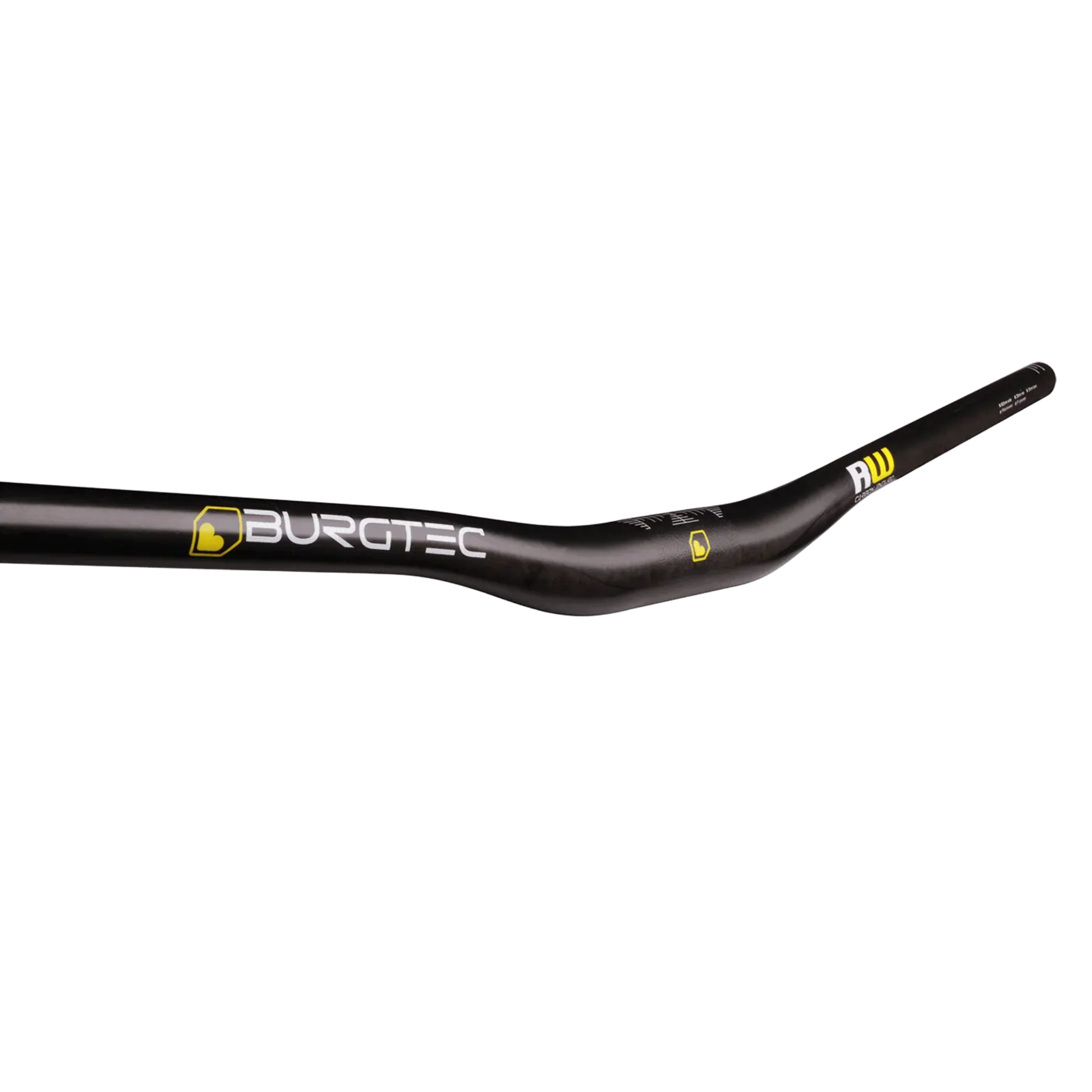 Burgtec Ride Wide Enduro Carbon Bar - Black, 800mm Wide, Lightweight (258g)