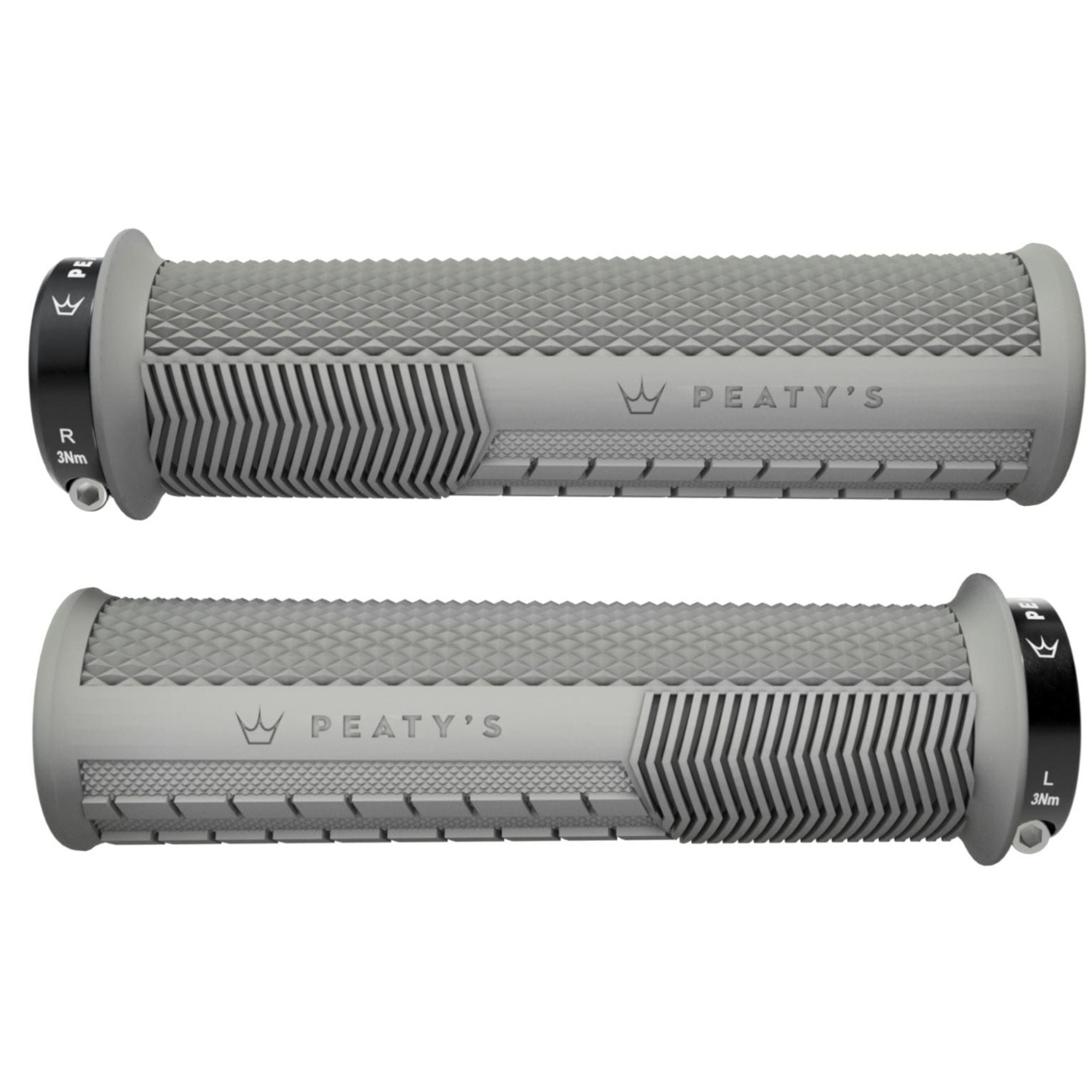 Peaty's Monarch Knurl Handlebar Grips - Two Thickness Options, Soft 20A Compound - Picture 13 of 17