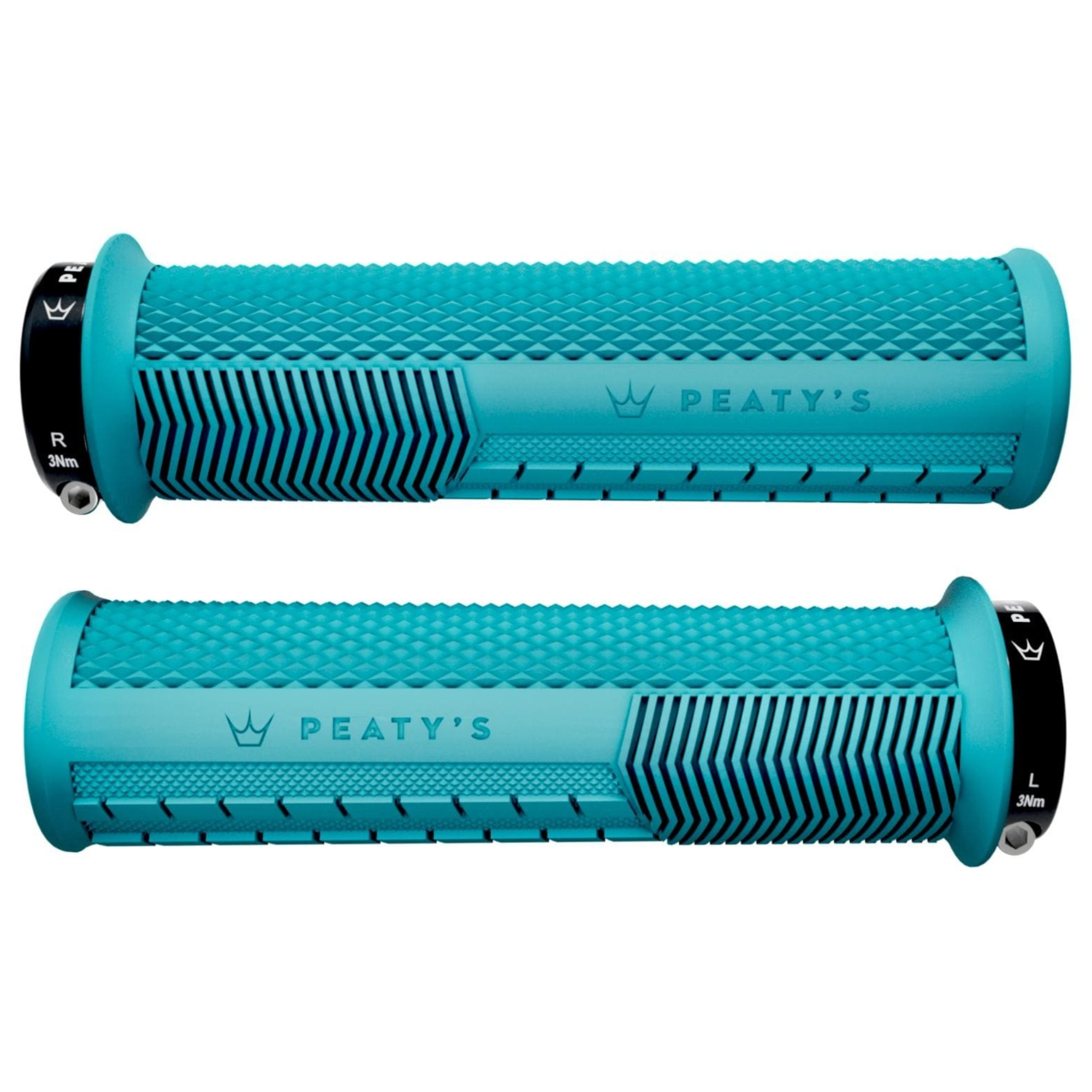 Peaty's Monarch Knurl Handlebar Grips - Two Thickness Options, Soft 20A Compound - Picture 17 of 17