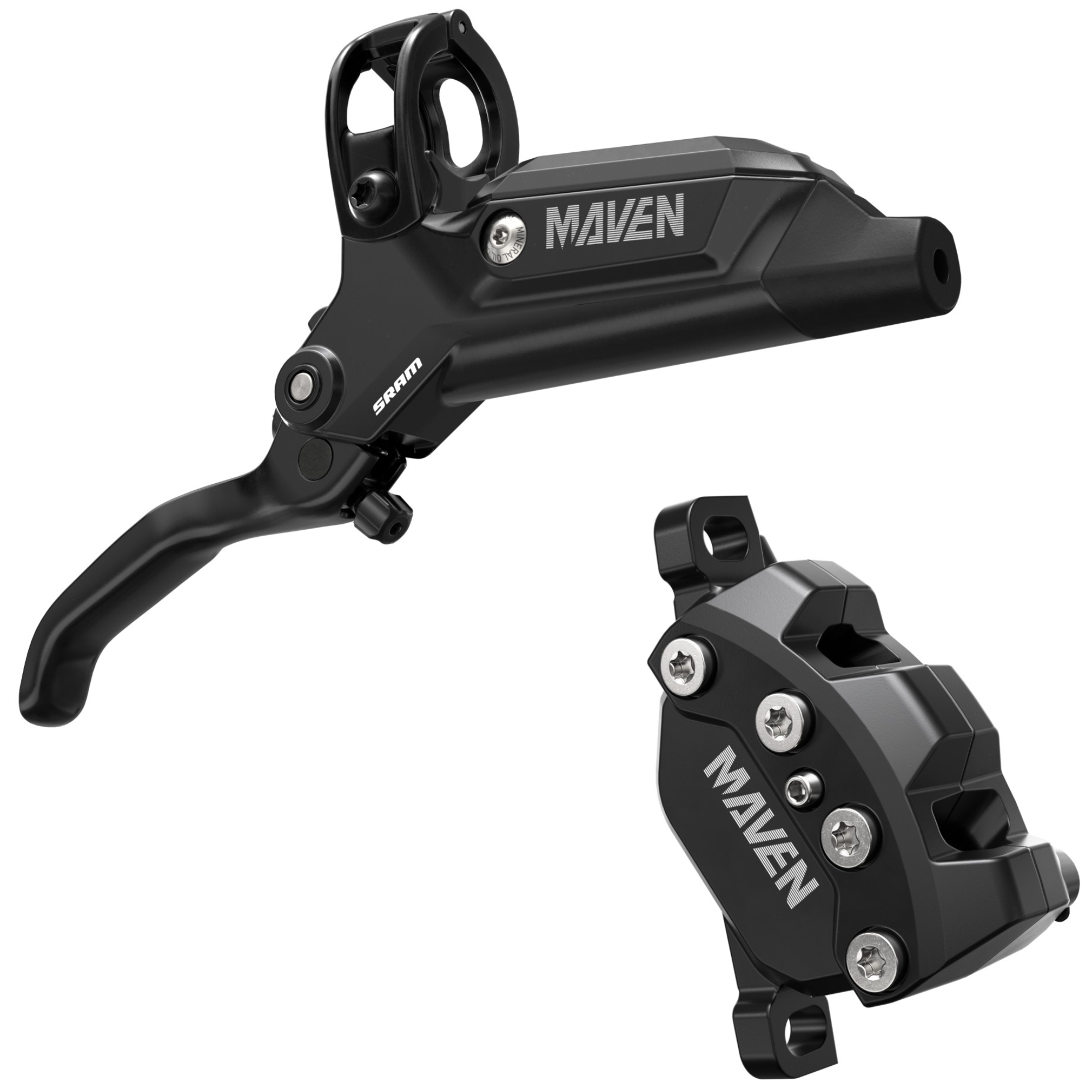 SRAM Maven Base Disc Brake Set (Front Or Rear) - Stiff 4-Piston Caliper