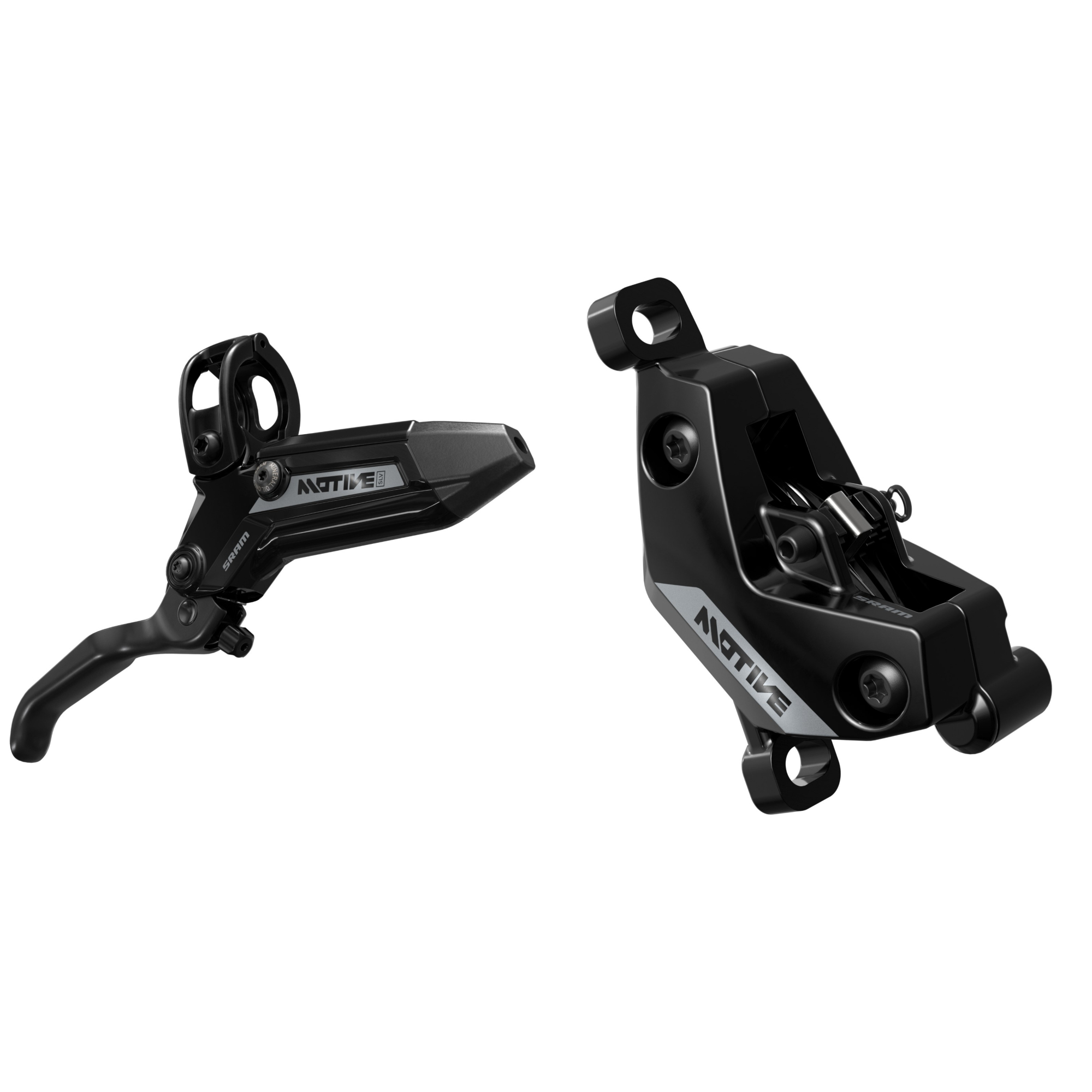 SRAM Motive Silver Disc Brake Set (Front Or Rear) - 4 Piston, Reach Adjust, XC - Picture 7 of 8