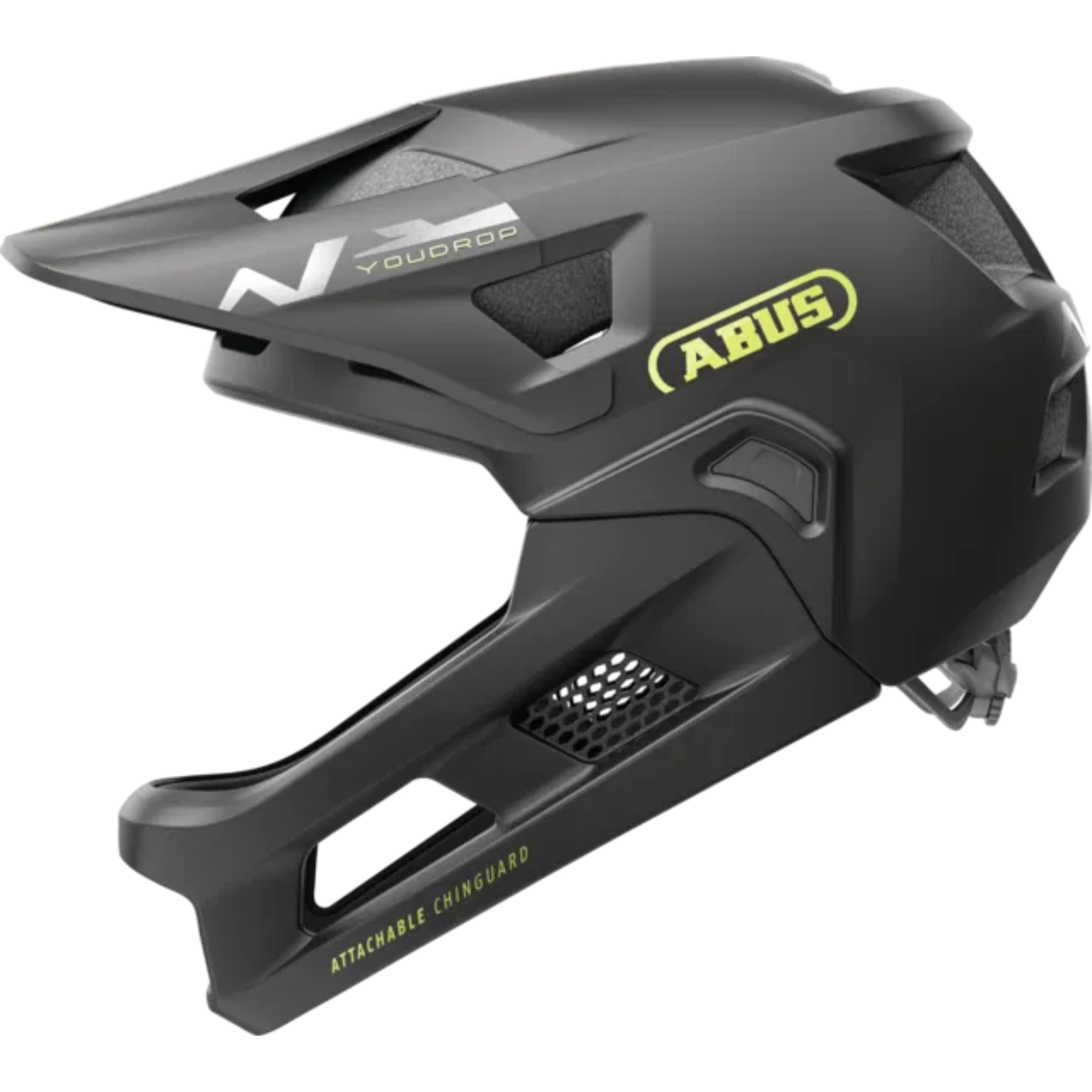 ABUS Youdrop Full Face Kids MTB Helmet - One Size (48-55cm) Adjustable Fit